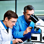 **

"A team of professional engineers, fully clothed in appropriate attire, analyzing a fractured metal component in a modern laboratory, using microscopes and computer simulations, safe for work, perfect anatomy, correct proportions, professional lighting, high quality, appropriate content, modest, family-friendly, laboratory setting."

**