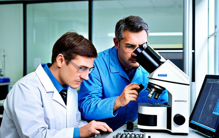 **

"A team of professional engineers, fully clothed in appropriate attire, analyzing a fractured metal component in a modern laboratory, using microscopes and computer simulations, safe for work, perfect anatomy, correct proportions, professional lighting, high quality, appropriate content, modest, family-friendly, laboratory setting."

**