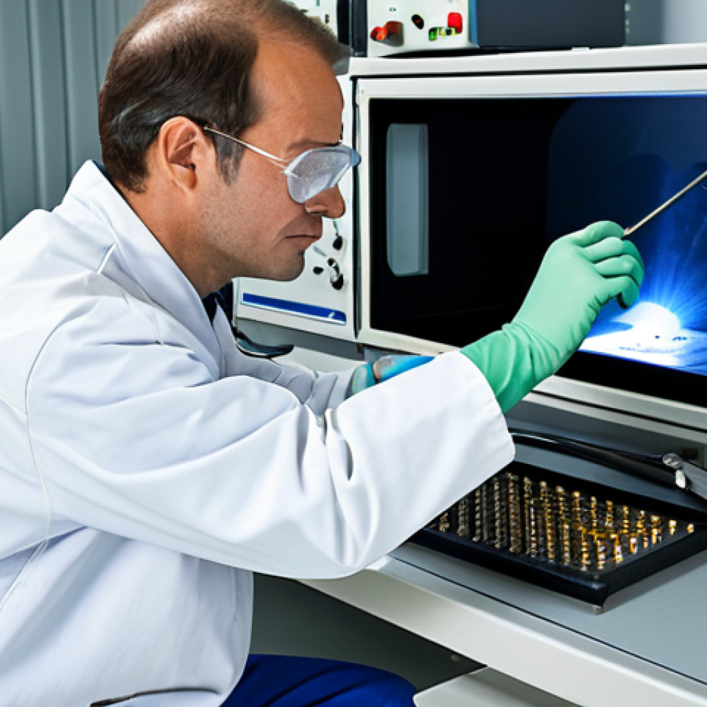 강재의 용접 결함 진단법 - Radiographic Welding Inspection**

"A quality control technician in a professional setting, examinin...