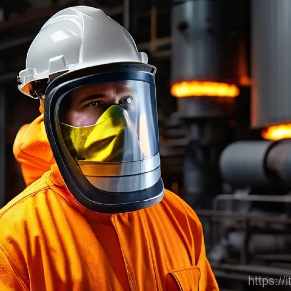 열처리 현장에서 주의할 점 - **Prompt 1: Focused Worker in Extreme Heat Environment**
    "A highly detailed, realistic image of ...