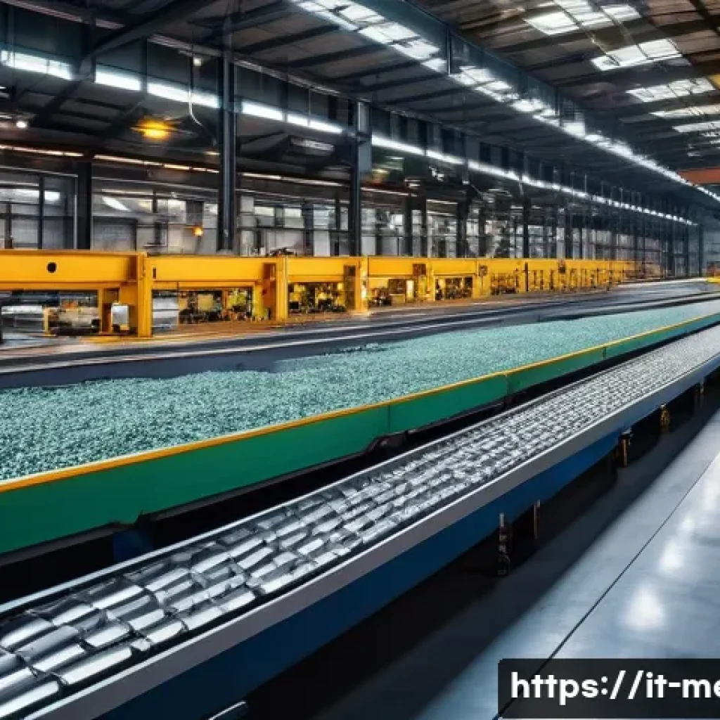 금속재료 재활용 기술 - **AI-Powered Metal Sorting in Italy**
"A highly detailed, wide-angle shot inside a state-of-the-...